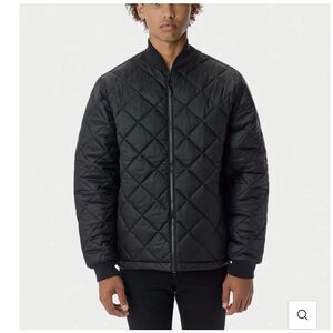 The Very Warm $325 Quilted Bomber jacket Black men's XS NWT